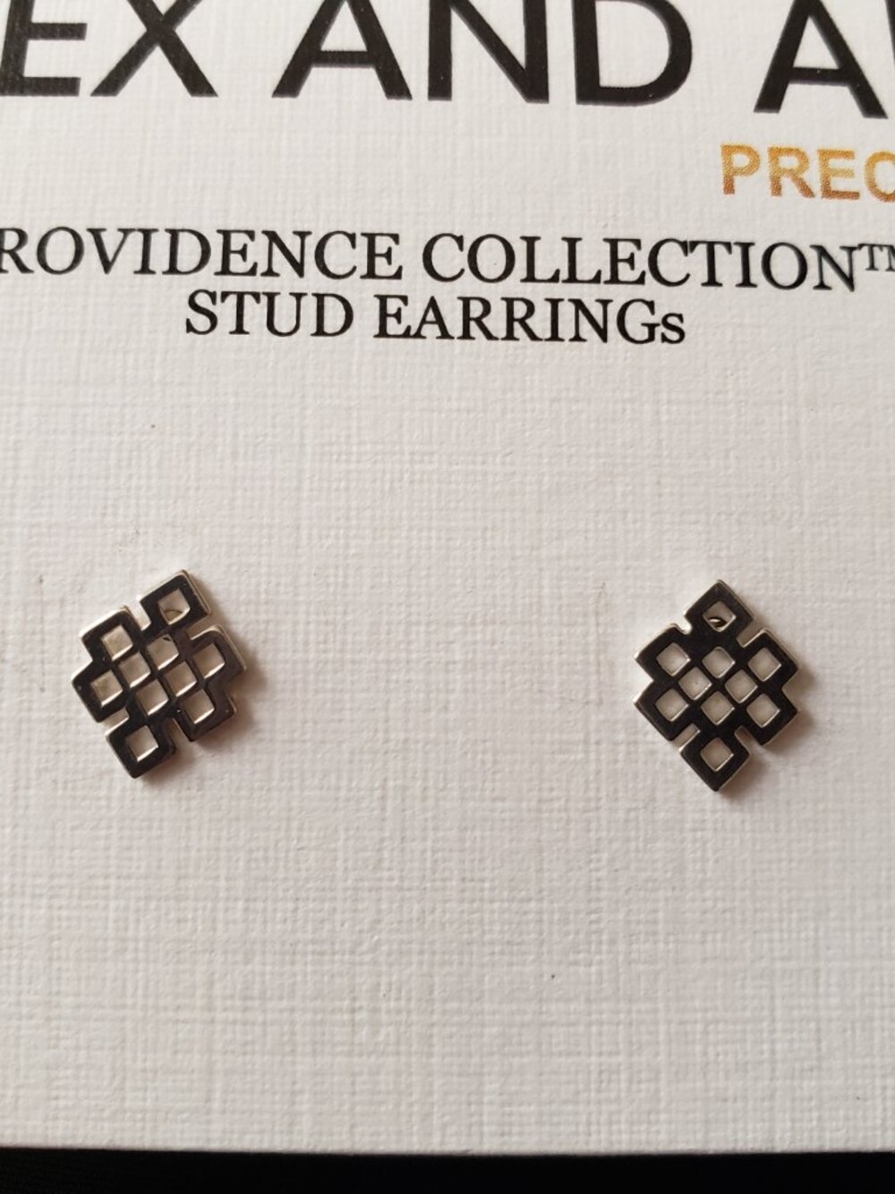 ☮️ NEW Alex and Ani Endless Knot Earrings Providence Life's Journey Wisdom